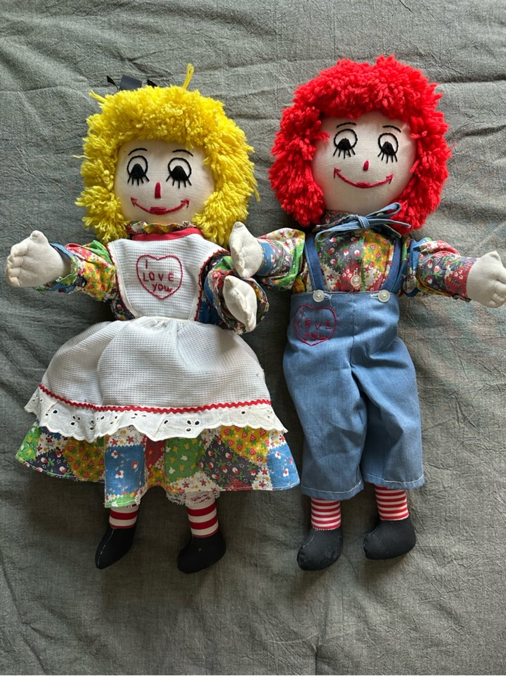 Made with Love Raggedy Ann and Andy Dolls